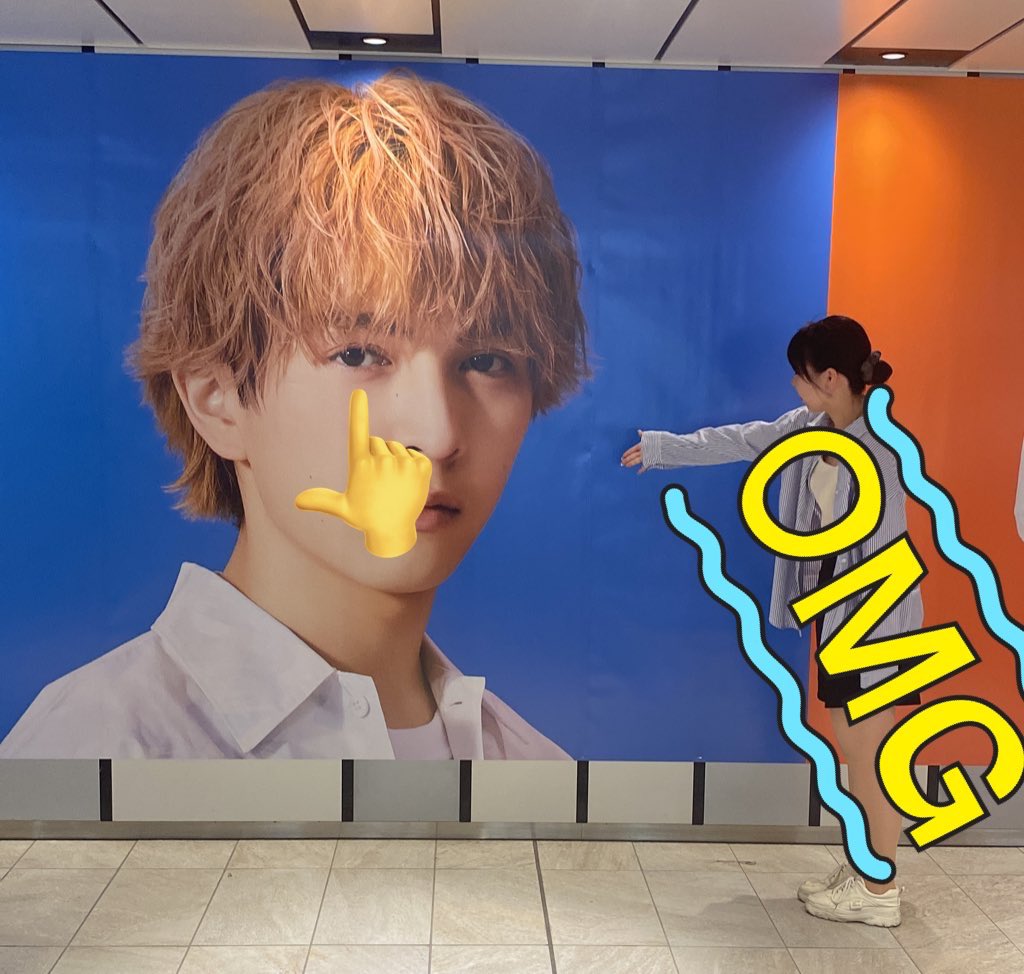 yj_01luv's tweet photo. ブルシャの時にものもらいがジャケ写(？)に写ってしまった吉田さんのファン⬅️

これは梅田駅かどっかで撮ったやつ https://t.co/KTF1uUDTuo