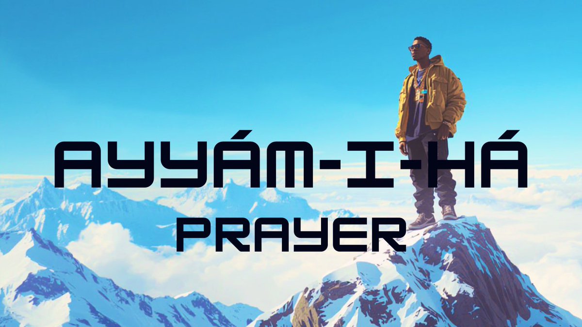 Happy Ayyám-í-Há!!! 
To celebrate, here is the Intercalary Prayer 🙏- It is a Hip Hop &amp; R&amp;B 🎶rendition.

These days are filled with joy &amp; service to others. Remember to share this prayer with the ones you love ❤️ 

#Bahai #Faith #Ayyamiha 

youtu.be/4ude96jIV0c