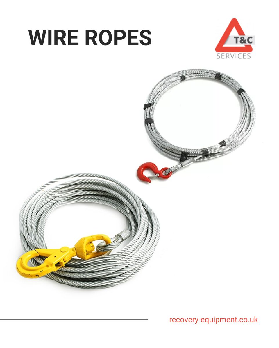 TCServices1990's tweet photo. Rigorously tested and certified for reliability, our wire ropes ensure safe and efficient winching in all conditions. Custom lengths available

🔴 Diameters: 8mm, 9mm, 10mm, 12mm, 19mm

Shop Now > https://t.co/lHYiCk94PE

#wireropes #vehiclerecovery #winching https://t.co/bdzSq7bsAW