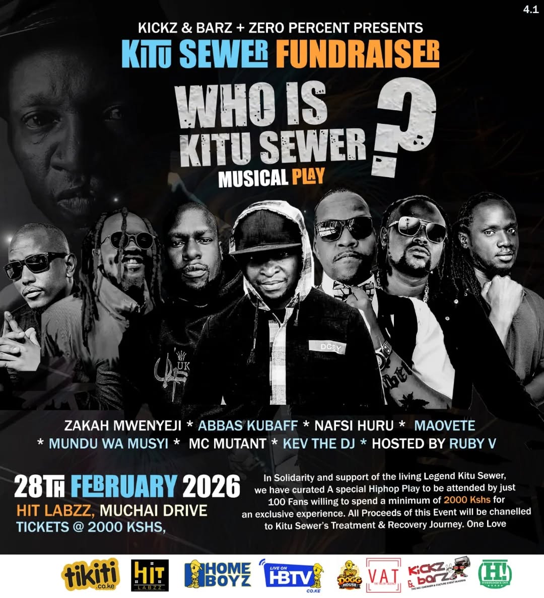 Buff_BeatsKenya's tweet photo. @_demwiky Kitu Sewer needs our help to complete his recovery journey. Join us on February 28th at Hit Labzz for an exclusive hip-hop event all proceeds go directly to his treatment. He's recovering well after a successful surgery, so let's keep the support strong!
#KITUSEWER https://t.co/7sOE9jhg7Q