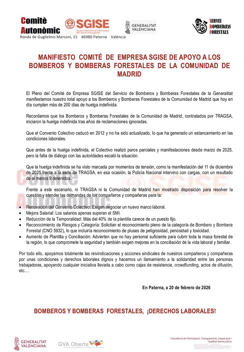 Bomberos Forestales Comunidad de Madrid tweet media