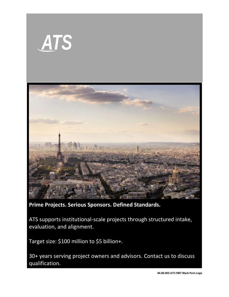 ATSPGroup's tweet photo. 🎯Great projects fail every day due to weak structures, poor documentation, or unclear risk.
We prevent that.
https://t.co/dECBW6bSfy
#Bankability #DealExecution https://t.co/scJGNTqVAi