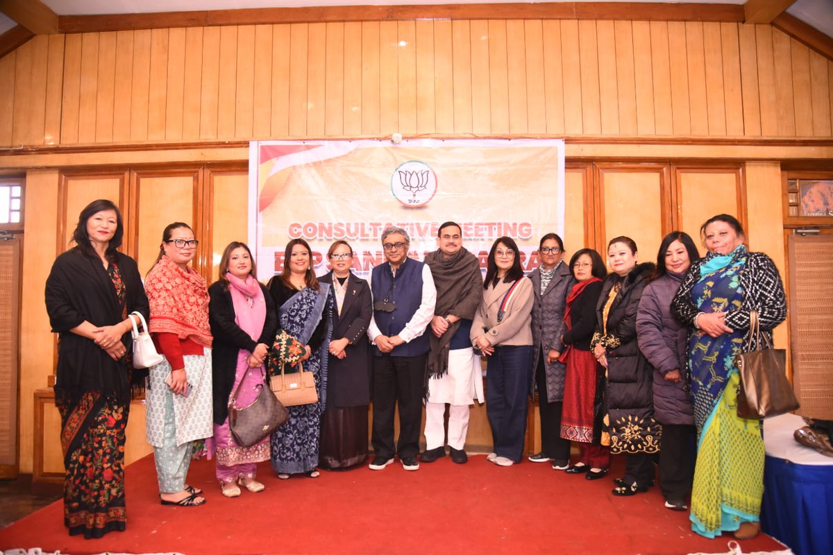 RajuBistaBJP's tweet photo. A highly productive consultative meeting for the "2026 BJP Manifesto" was successfully held in Darjeeling today. The session saw participation from a wide cross-section of dedicated voices from the hills, to ensure the manifesto truly reflects the aspirations of the people of our Darjeeling region.
The meeting was attended by elected Darjeeling Municipality Councillors, Darjeeling District BJP members, the respected Ex-Army Group, Women Representatives from BJP, and the energetic Youth of Darjeeling.
This diverse gathering showcases the inclusive excercise though which BJP is collecting the concerns and aspirations of the people from our region.
The deliberations were guided by two senior national BJP leaders, Dr @swapan55 ji, former MP and National Executive Member, and Dr @anirbanganguly ji, Chairman of Dr Syama Prasad Mookerjee Research Foundation and National Executive Committee Member. Their presence added immense value and direction to the discussions.
This grassroots consultation highlights that under the leadership of Hon’ble Prime Minister Sh. @narendramodi ji, the BJP is committed to building a manifesto that comes directly from the people. Meeting the collective aspirations of the people from our Darjeeling Hills, Terai, Dooars, and ensuring Re-inclusion of 11 Left-out Gorkha sub-tribes as Scheduled Tribes remains our top priority.
Along with this ensuring the Parja Patta rights of our tea garden and cinchona garden workers, forest villages and DI Fund land residents, and higher wages for tea garden and cinchona garden workers will be ensured. Employment for youth, meaningful engagement of ex-servicemen, women empowerment, sustainable tourism development, promoting local entrepreneurship, and ensuring the hollistic development of the region will be prioritised.