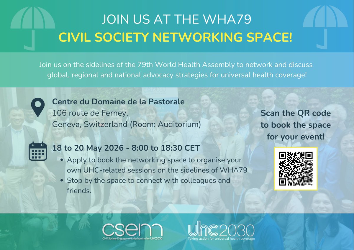 CSEM (UHC2030 Civil Society Engagement Mechanism) tweet media