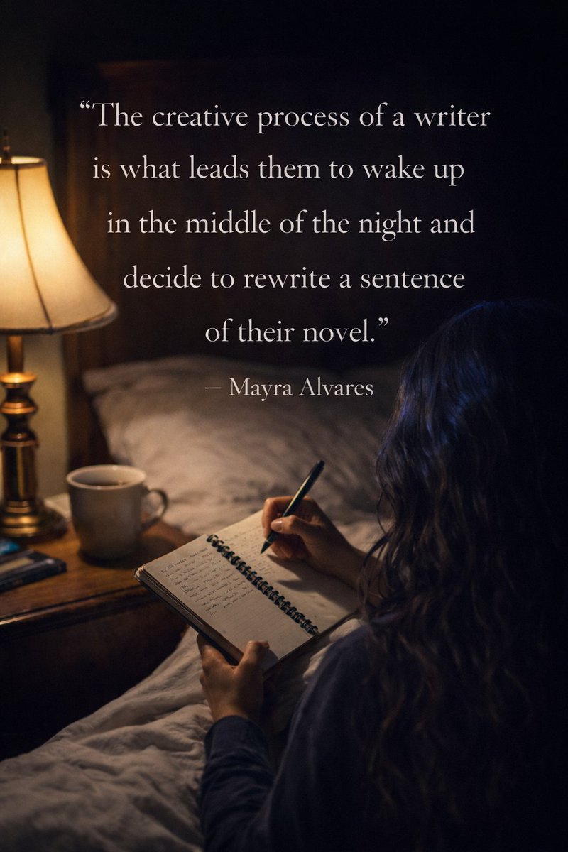 Mayrawriter's tweet photo. Three a.m.
A sentence
in the dark.
It waits.
So do you.
Mayra Alvares ✍🏻🌙
#WritingCommunity #AmWriting #WritersOfTwitter #MidnightWriting #AuthorLife #CreativeProcess #IndieAuthor #BookTwitter #WritersLife https://t.co/dZIlZmyJhP