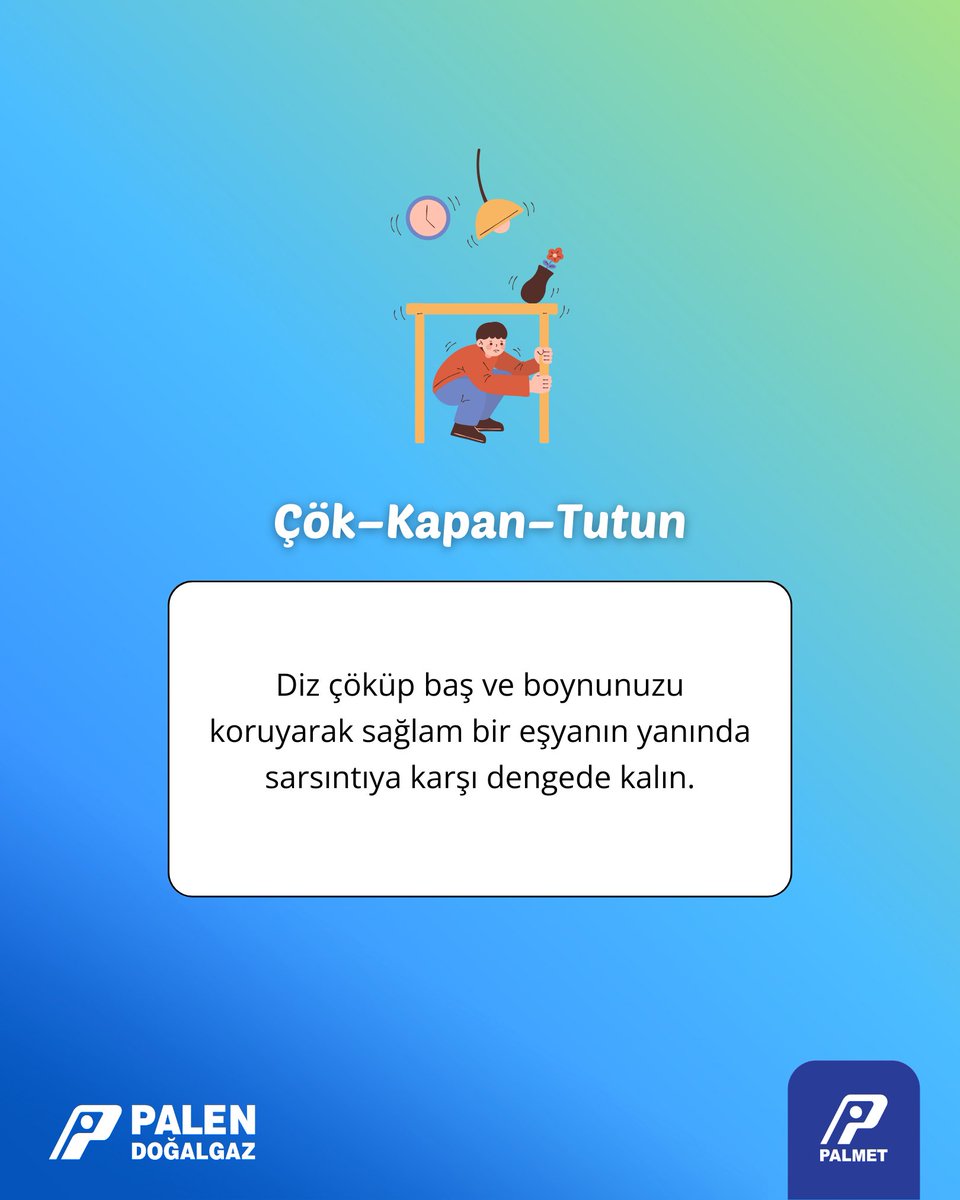 palendogalgaz's tweet image. Deprem anında yapılması gereken önemli öneriler;

#Palen #YaşamRehberi #Deprem