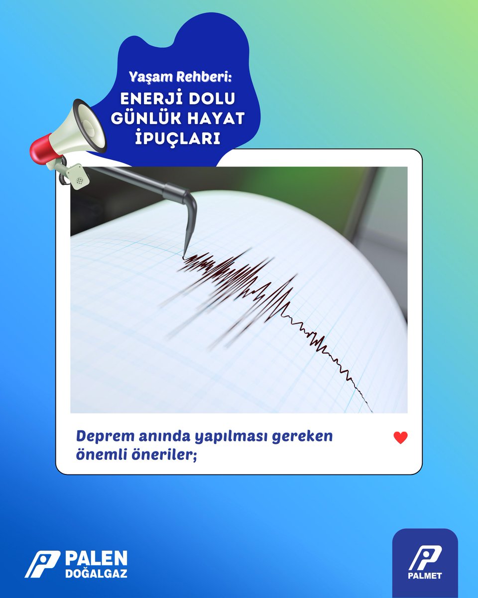 palendogalgaz's tweet image. Deprem anında yapılması gereken önemli öneriler;

#Palen #YaşamRehberi #Deprem