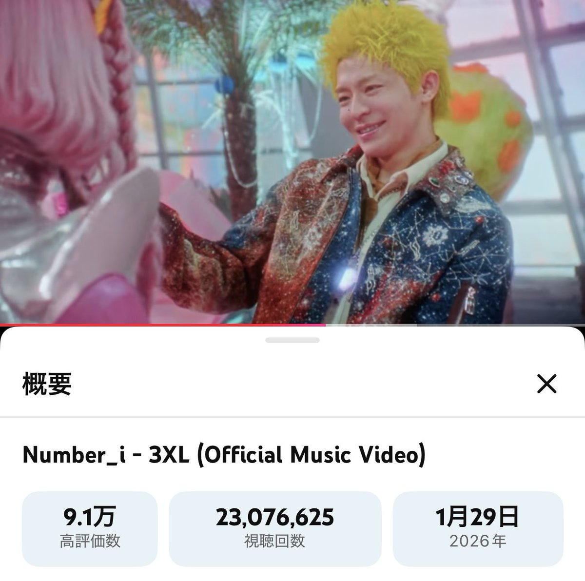 💖🦄 #Ni_3XL_23Mviews 🦄💖 ✨🛸 #未確認領域_32Mviews 🛸✨ おめでと