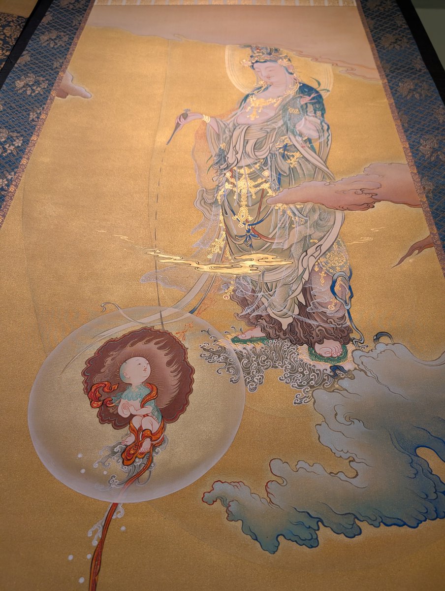 入札下見会「廻」＠加島美術。河鍋暁斎の大津絵を応用した戯画、藤田