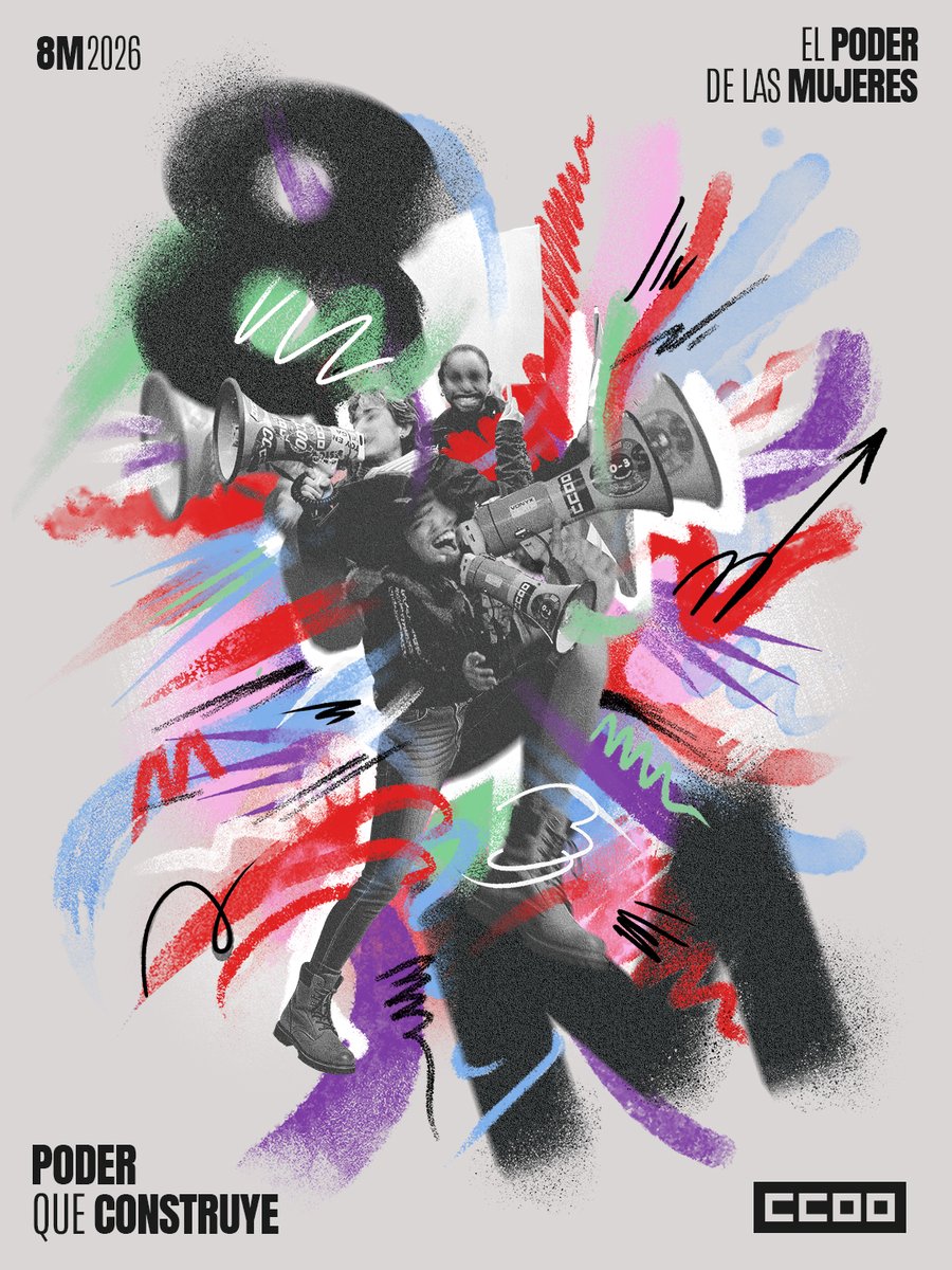 Este #8M2026 en <a href="/CCOO/">Comisiones Obreras</a>  reivindicamos el poder de las mujeres. Un poder colectivo y organizado, un poder que nos mantiene juntas y en constante movimiento para construir. 

Lo queremos todo y lo vamos a defender y a reivindicar con toda la energía 💪🏻 💜