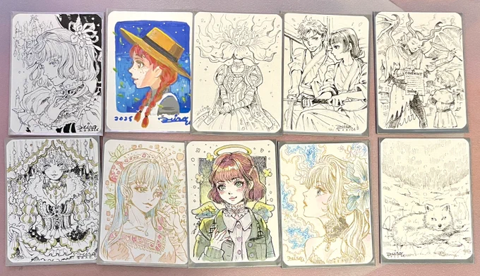 東京MTGさまのArtist Meetup Super‼️私の出品予定の「手書きイラスト」は「オリジナルのアナログ原画(一品物)」となります。当日はお会いできるのを楽しみにしております☺️👑🌹✨️

※写真は出品検討中のカードサイズ作品です。変更になる場合がございます。 