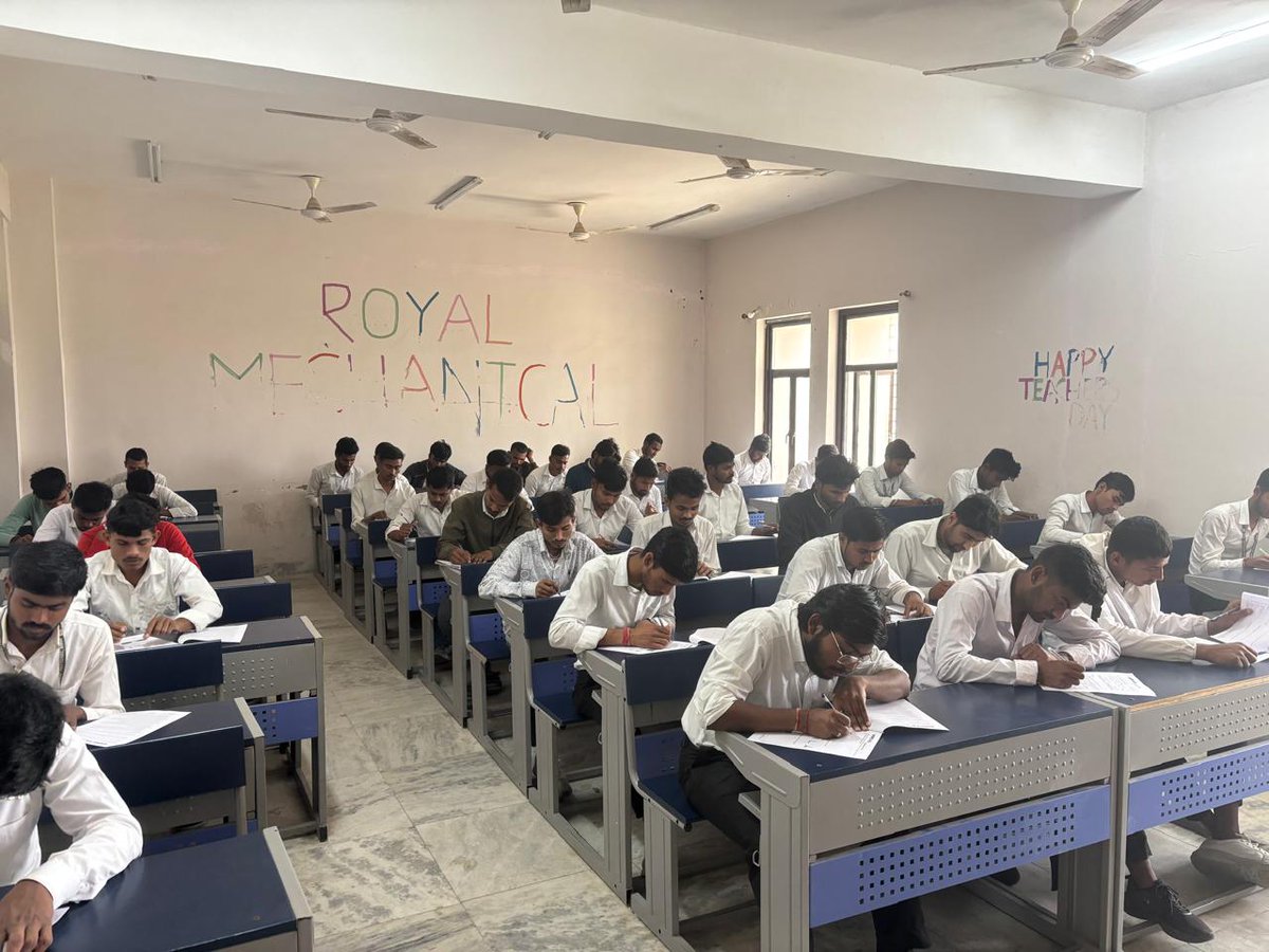 SiwanGP's tweet photo. Successful Placement Drive conducted with NRS AS – Bridging the World for Electrical &amp; Mechanical students at Government Polytechnic Siwan.
📝 Written Exam: 25 Feb 2026
👨‍🎓 74 Participants
🎯 Interview: 28 Feb 2026
Best wishes to all shortlisted students!
#PlacementDrive #GPsiwan https://t.co/5gdBaRO9lj