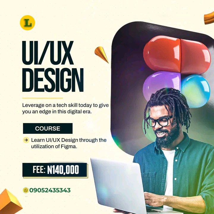 JoeGreat4568's tweet photo. Get an ample discount for our UI/UX design course this season. Payment Flexible training both physical and Virtual.  For more enquiries https://t.co/X4rwRCj5Cn https://t.co/1o7U7xvezn