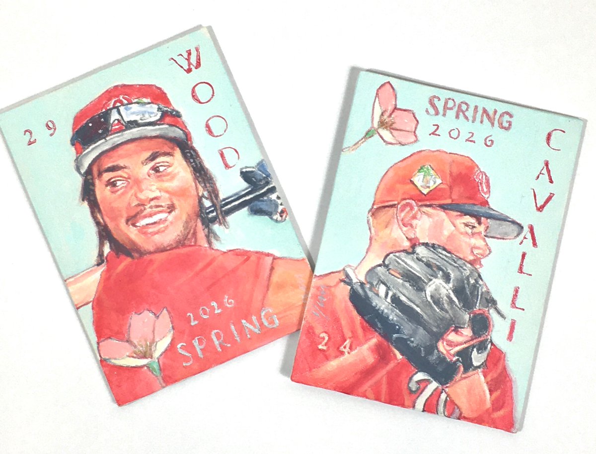 yimstudio's tweet photo. I added our No.1 Cade Cavalli to the Spring Edition, Lyle’s on the easel!
These mini 5x7’s are a steal at the intro price, wall savers, and great to have autographed..would look great in a grouping as well - link in comments for more info - 
Go Nats!!
@Nationals https://t.co/N6ON981r7C