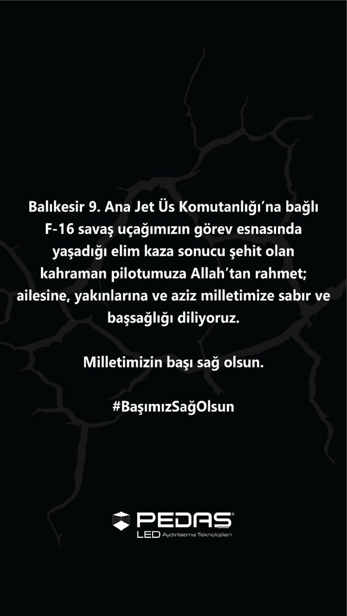 PedasLED's tweet photo. BaşımızSağOlsun https://t.co/qg0QXTbwlm