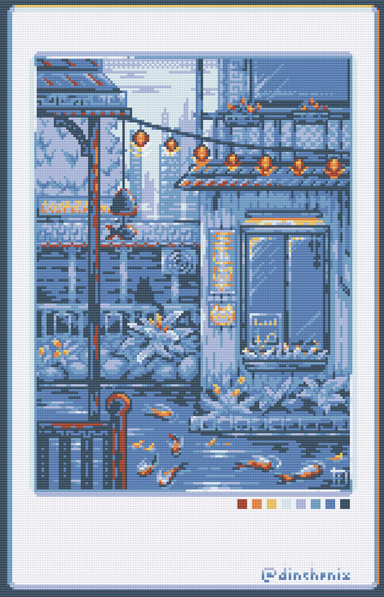 dinchenix's tweet photo. New #crossstitch pattern for you!
It's for my "Travel Memories" artwork (157x244), recolored and adjusted to dmc thread colors.💜
Get it for free on my ko-fi: https://t.co/ncxp0xvj2x
Or my #vgenshop : https://t.co/q8WAZRRkUU
#xstitch #dmcthreads https://t.co/Ece03VfkuX