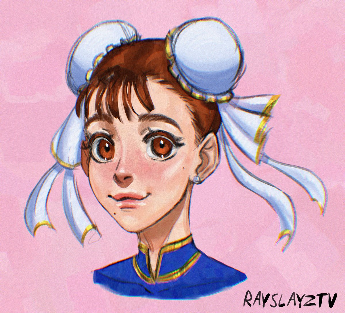 rayslayztv's tweet photo. HEWO!! New Chun Li fanart just dropped! Just a headshot! #ChunLi #StreetFighter #fanart #CLIPSTUDIO #CLIPSTUDIOPAINT https://t.co/d8ravifnGU