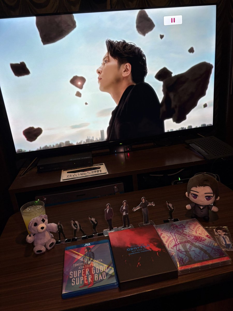 山下智久ライブDVD鑑賞会！！🙌✨ @sweetie_sh69 ちゃんと一緒に大画面