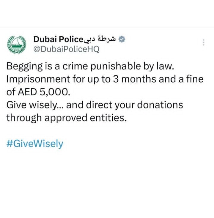 Xboss911's tweet photo. Authorities in Dubai have arrested the individual known as "Lekki Street Boy" on charges of public begging. Under UAE law, this offense is punishable by a 5,000 AED fine and three months' imprisonment. Reports indicate that businessman E-Money sponsored the trip to provide him with better opportunities; however, the suspect was apprehended by police after returning to begging. He is slated for deportation to Nigeria upon completion of his jail term.