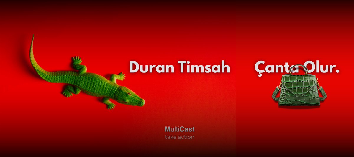multicasttr's tweet photo. Değerli üstad @serefoguz bey söylemişti. Duran Timsah Çanta olur kendisinden esinlenerek bir çalışma yaptık. 

Kıymetli abimiz olarak daima yol gösterdiğiniz için çok teşekkür ederiz iyi ki varsınız. @VahapMunyar @GuldagHakan https://t.co/N759t2Jcuq