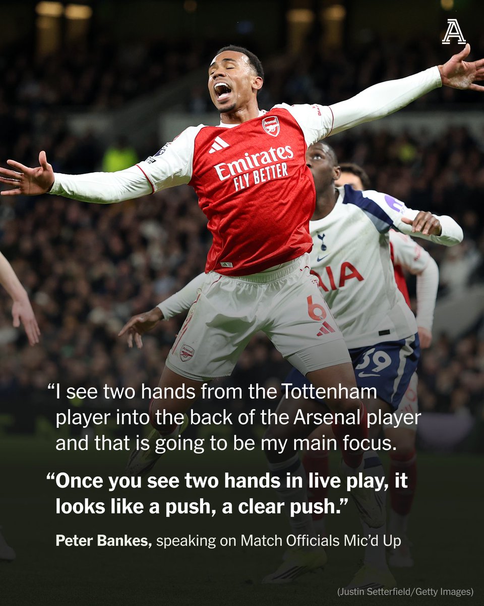 The referee who disallowed a Tottenham Hotspur equaliser in Sunday’s north London derby has said he is “comfortable” with the decision to chalk off Randal Kolo Muani’s goal.

Peter Bankes awarded Arsenal a free kick for a Kolo Muani push on Gabriel after the France striker