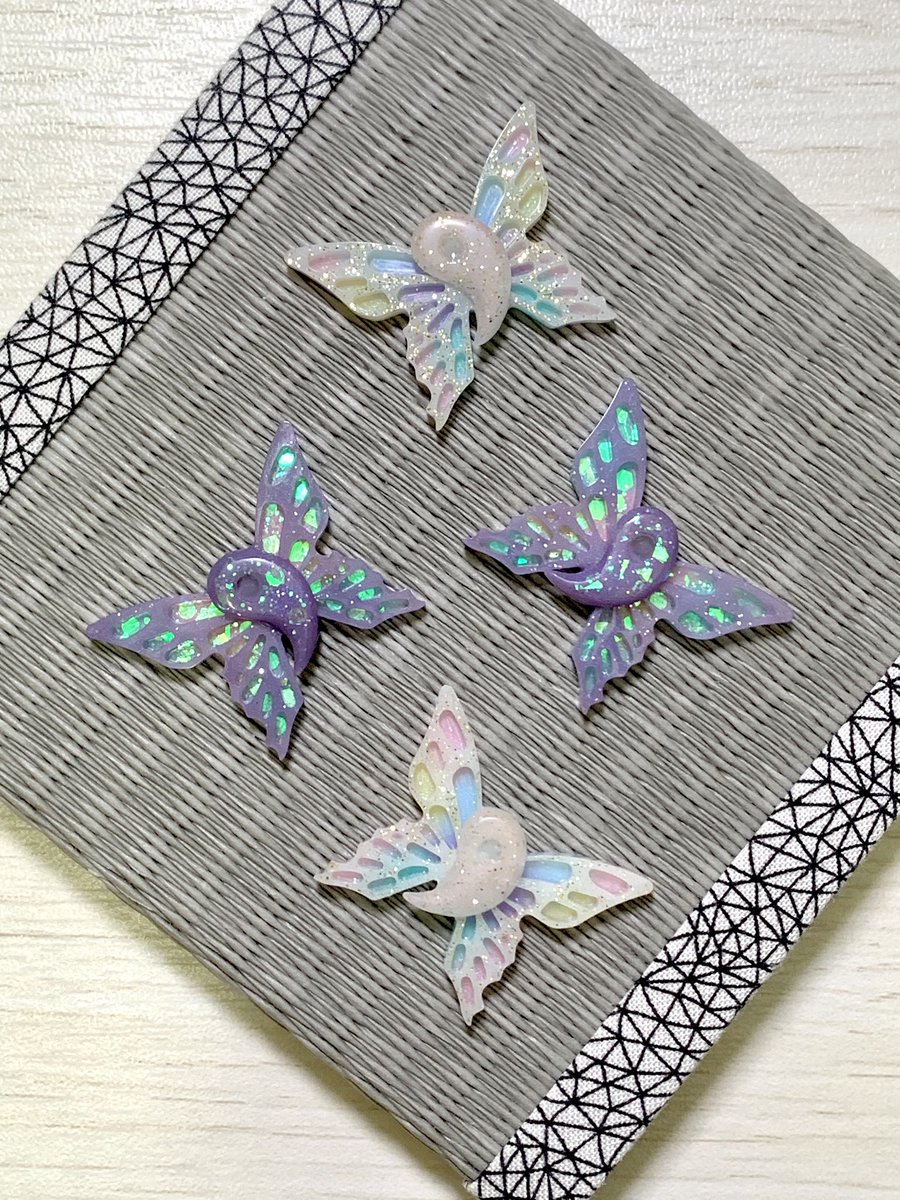 勾玉×蝶フュージョン☯🦋 今回の制作には、思いやりの心の象徴【勾玉