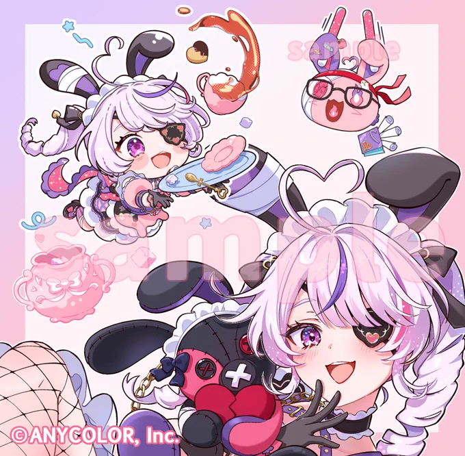 NIJISANJI EN所属 Maria Marionetteさんのオリジナルソング『ぱぺっとかふぇ』のイラストがグッズ化されました。 以前描かせていただいたものが、こうしてグッズという形でもお届けできてうれしいです! どうぞよろしくお願いいたします。