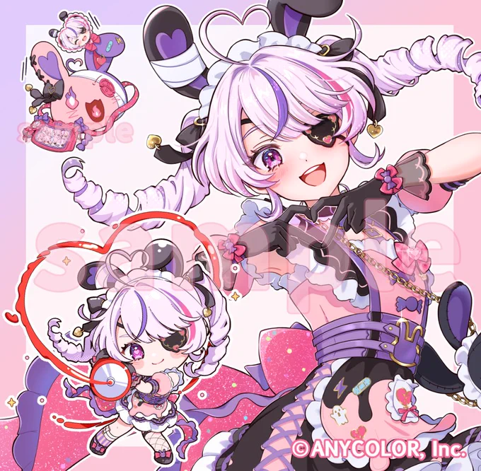 NIJISANJI EN所属 Maria Marionetteさんのオリジナルソング『ぱぺっとかふぇ』のイラストがグッズ化されました。 以前描かせていただいたものが、こうしてグッズという形でもお届けできてうれしいです! どうぞよろしくお願いいたします。
