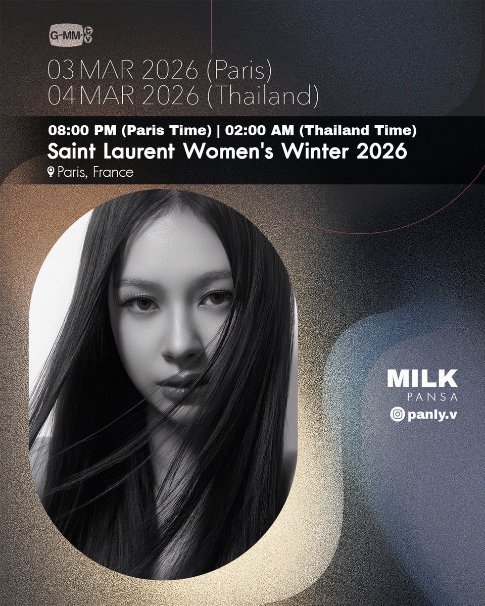 Pindah Paris aja sekalian gak sih miw?? 😁

#MilkPansa #YSL #PFW2026
