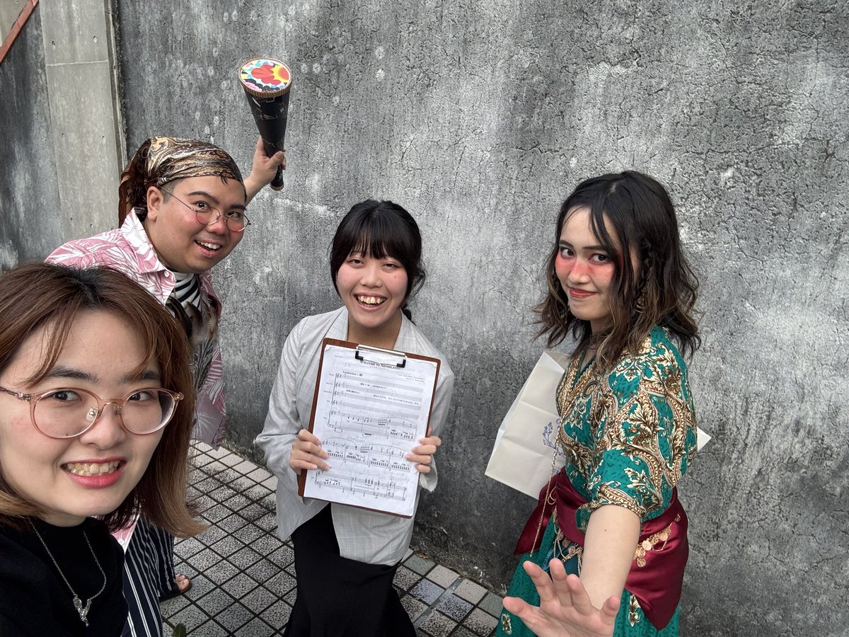 こんばんは🌛お久しぶりです！
数日前に沖芸で行われた、学生主催のミュージカル公演にゆるサブメンバーも数名出演しておりました🧚‍♂️
とても完成度の高い公演で、ゆるサブメンバーも大活躍でした💃🏻