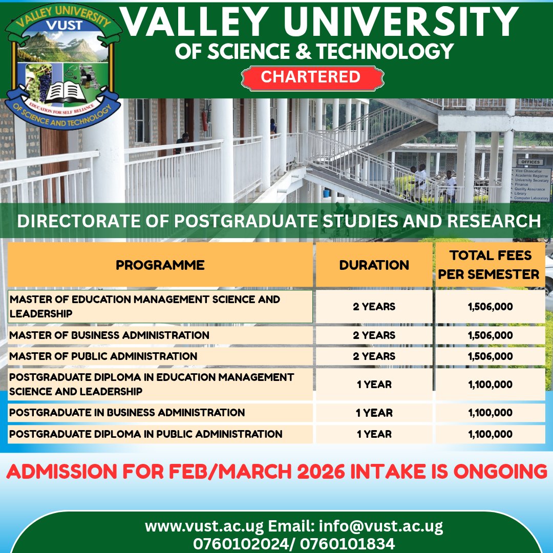 Valley University Of Science and Technology tweet media