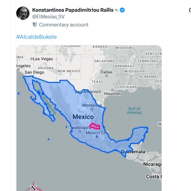 ¡¡Este sujeto con cuenta troll <a href="/ElMesias_SV/">Konstantinos Papadimitriou Rallis 𓂀</a>, que antes se dedicaba a extorsionar en compañía de pandilleros, acaba de descubrir la orilla azul de la bacinica!!
 Troleando con mapitas  porque no tiene argumentos reales.😂  
De extorsionar con pandilleros a 'experto' en geografía: