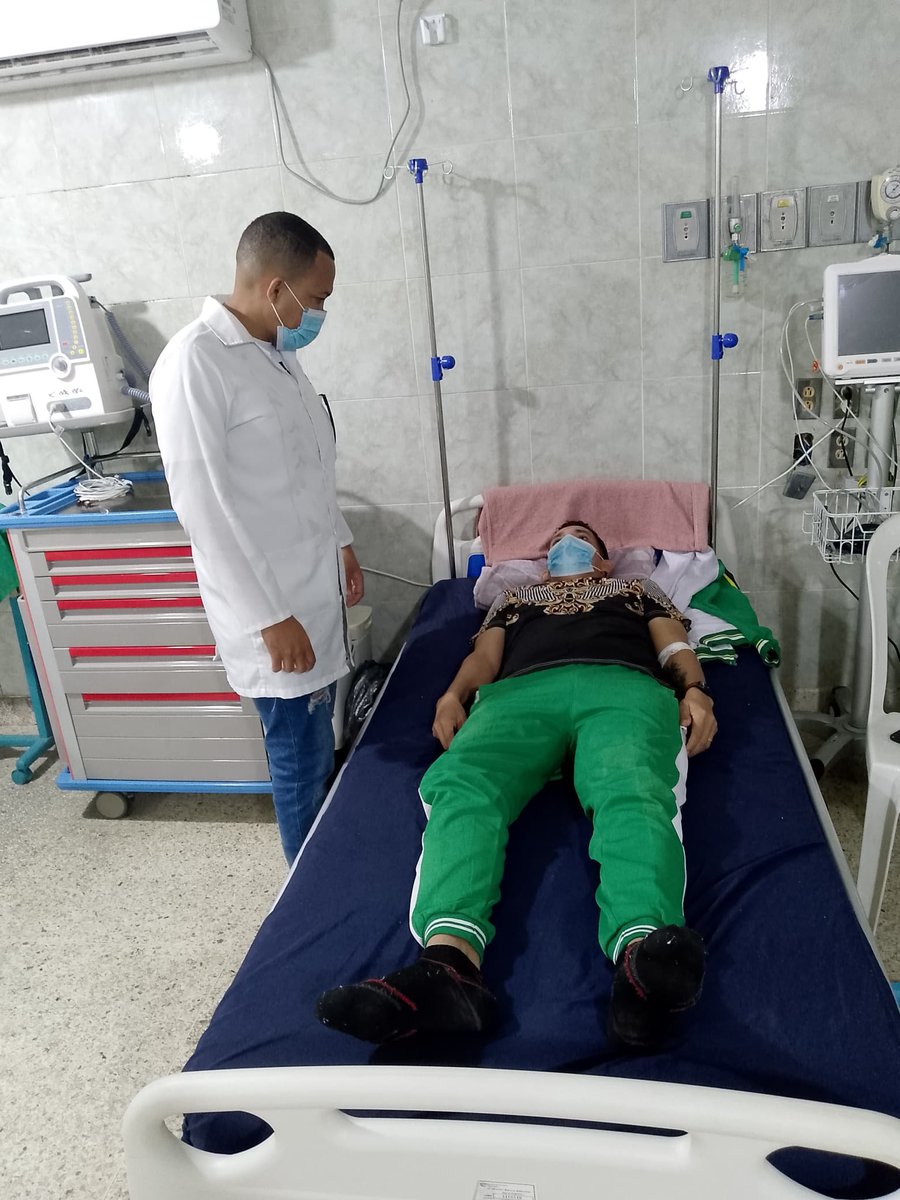 Estado Delta Amacuro municipio Tucupita.
Colaborador ingresado,en el CDI escuela Raúl Maza Mérida, valorado por el Dr. Eiquel Agramonte especialista en Fisiatría.
#CubaCoopera 
#CubaPorLaSalud .