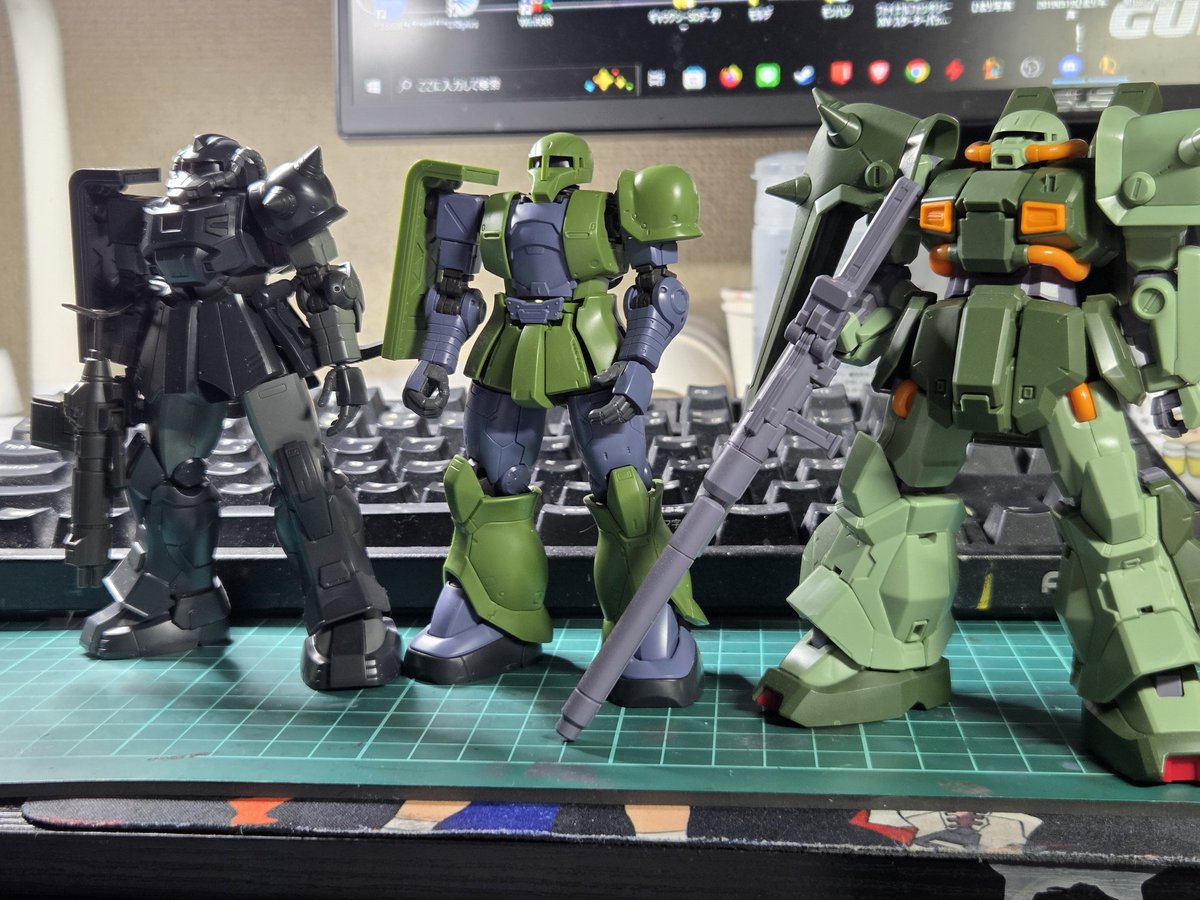 とりあえず色々組んであるの引っ張てこよう！
#ザクパー2