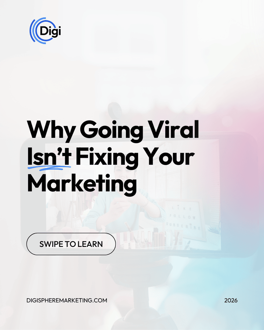 digispheremkt's tweet photo. Viral moments may create temporary visibility, but consistent marketing builds long-term trust and recognition.🤝

When branding, messaging, and content are aligned across platforms, businesses position themselves as reliable, professional, and established. https://t.co/rJB4duz6Ht