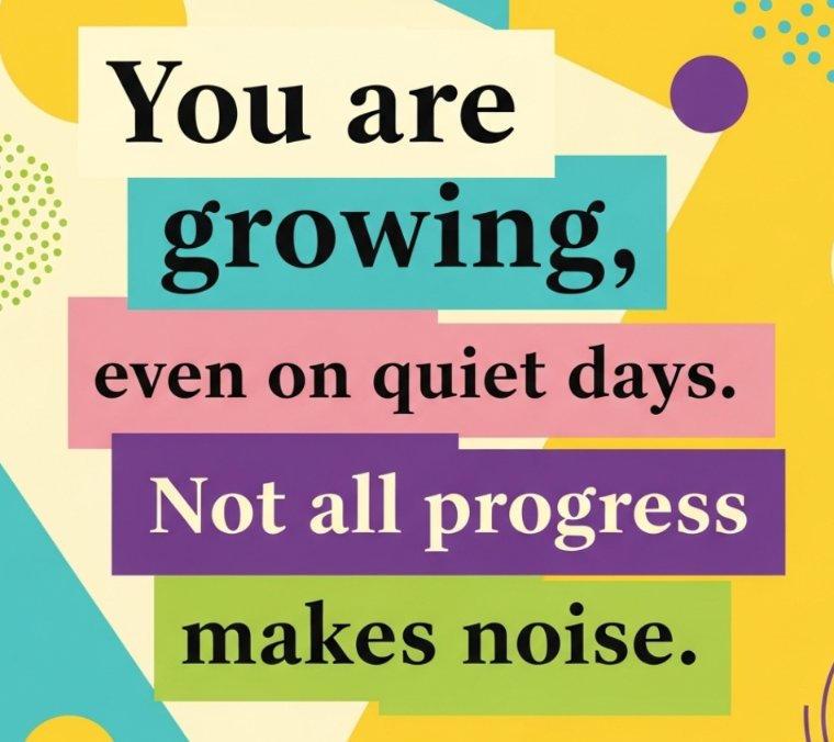 You are growing, even on quiet days. Not all progress makes noise.
#wednesdaymotivation #wednesdayvibe Have a good Wednesday.
