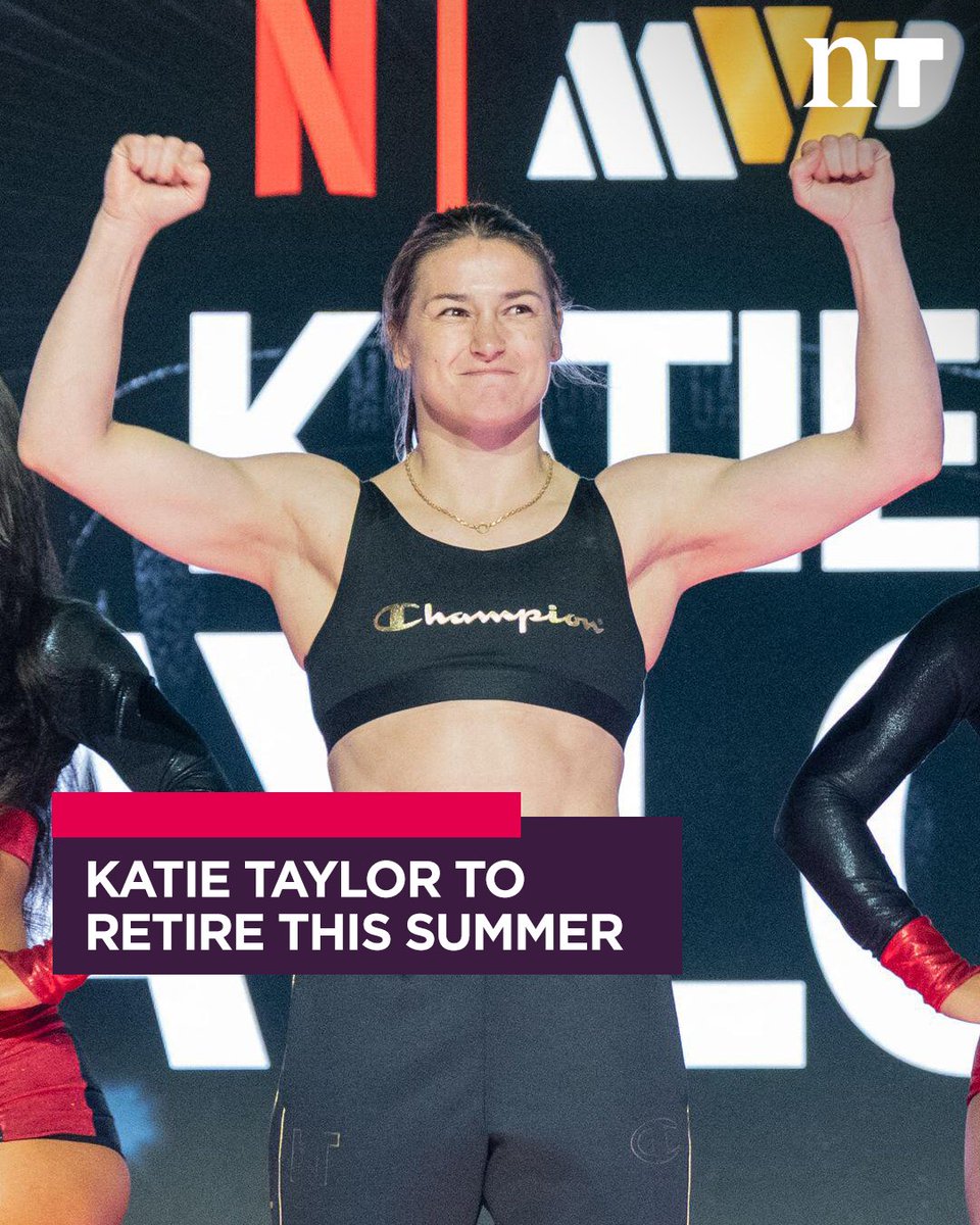 NewstalkFM's tweet photo. The greatest Irish sports star of all time? Katie Taylor has confirmed she will retire after her final professional fight in Dublin this summer 🥊

Whilst we are yet to have all the details on the final fight, Katie Taylor said: "I just want to fight in Dublin to end my career. Obviously we're still hoping for Croke Park, we're hanging on to a bit of hope that it can happen".