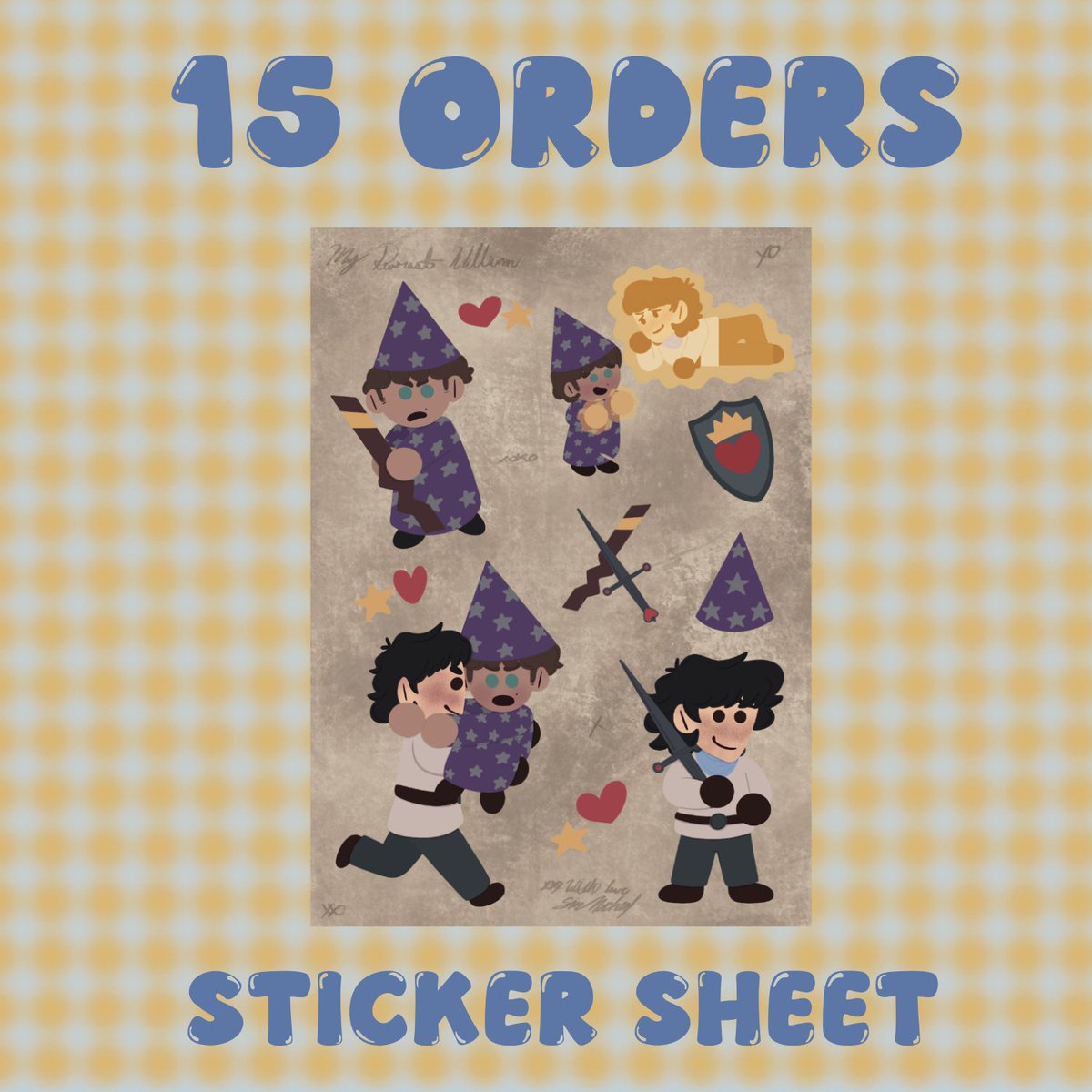 Pre0rders for the 10 in Will the Wise &amp; Mike the Brave Plushies are still open until Feb 28th!

50 0rders are needed to fund the plushies &amp; you can get some unlockable freebies!

First 10 0rders ONLY get the heart button!

Pls Share!🧙🏽‍♀️🗡️
#cleradin #byler

ko-fi.com/s/40ae6552cc