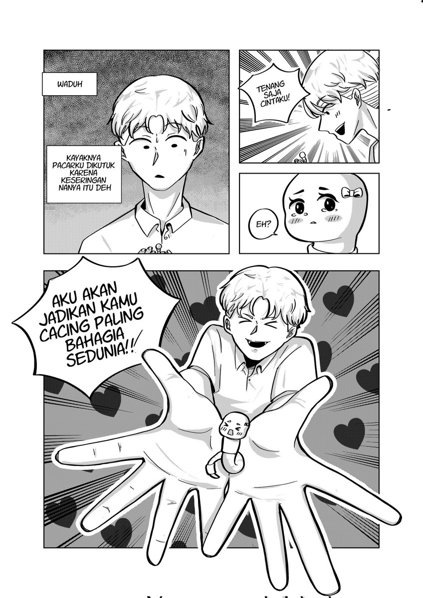 Pacarku berubah jadi cacing