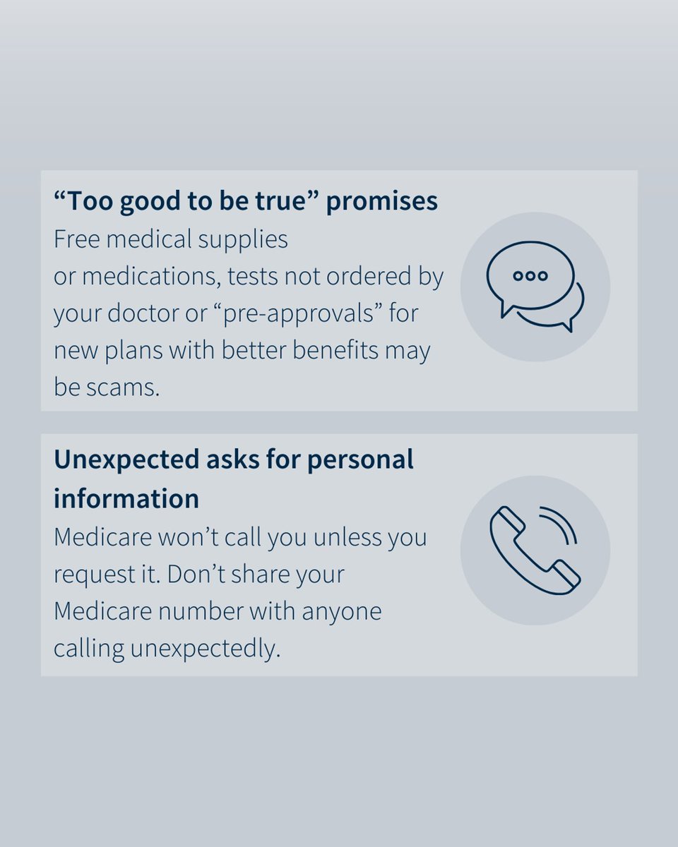 erold_merko's tweet photo. Scammers are finding new ways to target Medicare recipients, but you can stay one step ahead. Looking out for these four red flags can help you keep your personal information safe. https://t.co/roOG3Nimis