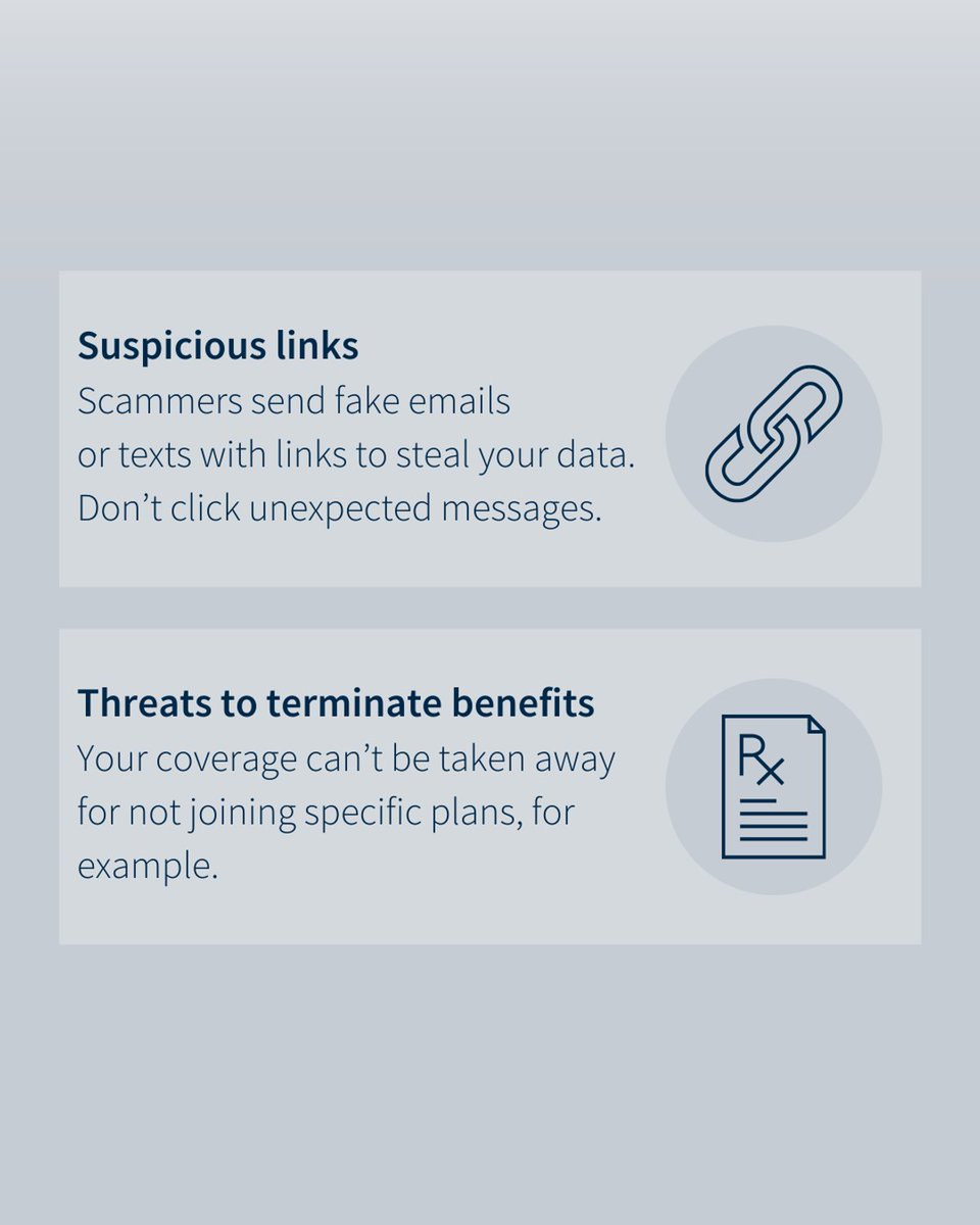 erold_merko's tweet photo. Scammers are finding new ways to target Medicare recipients, but you can stay one step ahead. Looking out for these four red flags can help you keep your personal information safe. https://t.co/roOG3Nimis