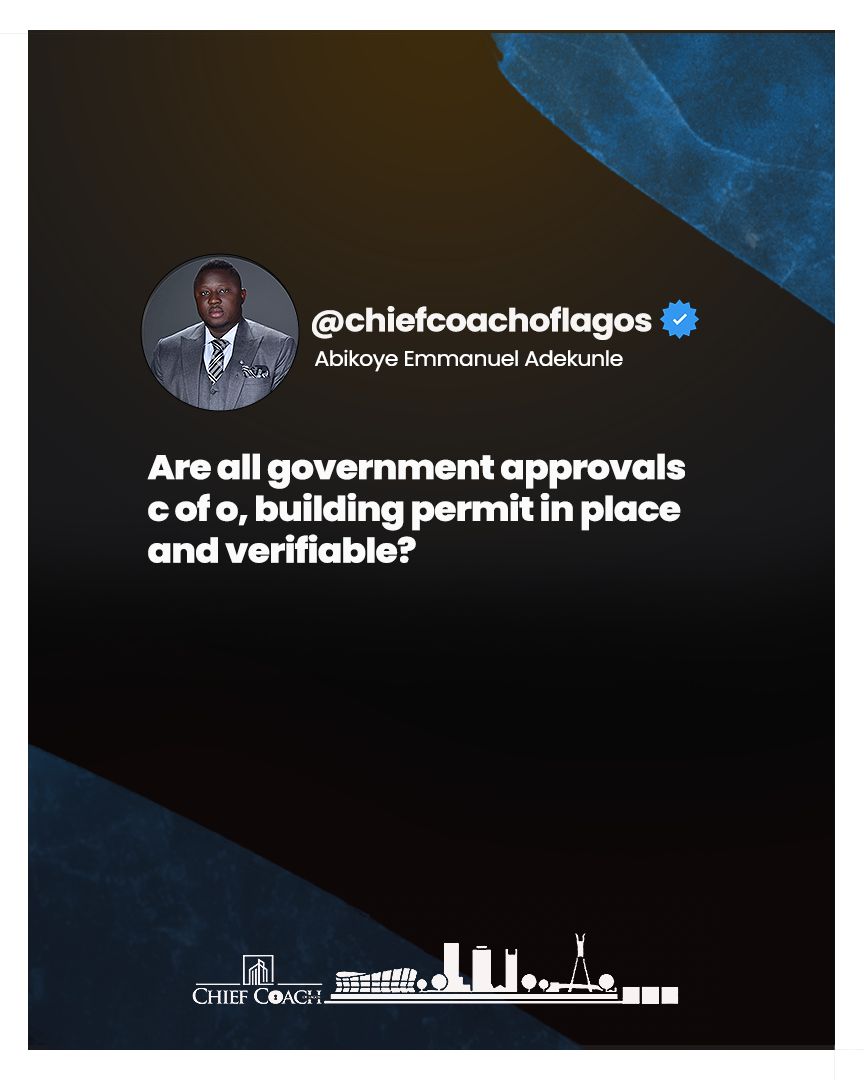 larrysng's tweet photo. Never join an estate out of excitement.
Ask these 7 questions first.

Your millions deserve answers, not assumptions.

Save this carousel and use it.

#ChiefCoachOfLagos
#LagosRealEstate
#EstateInvestment
#SmartQuestions
#DueDiligence https://t.co/vhPpVGhA6L