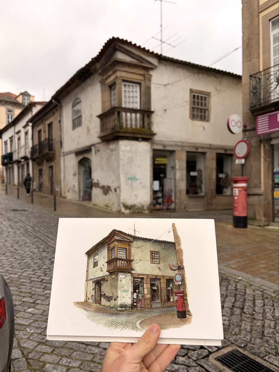_Francis_co_Art's tweet photo. Painting Portuguese Houses - Vila Real https://t.co/lNffqrGM0H