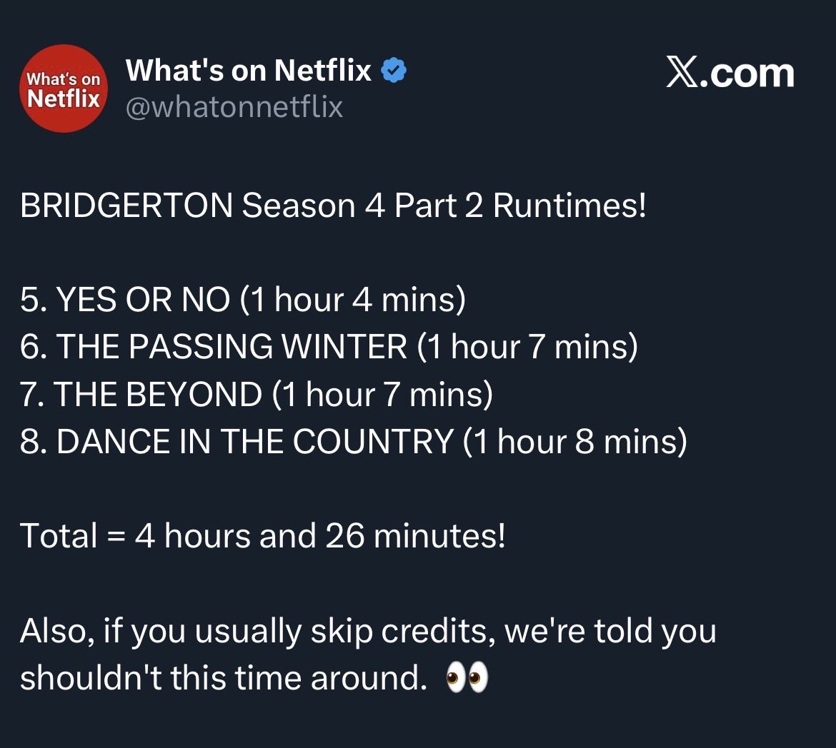 WDYM *EVERY* EPISODE IS OVER 1 HOUR AND WE’RE GETTING POST CREDITS?????