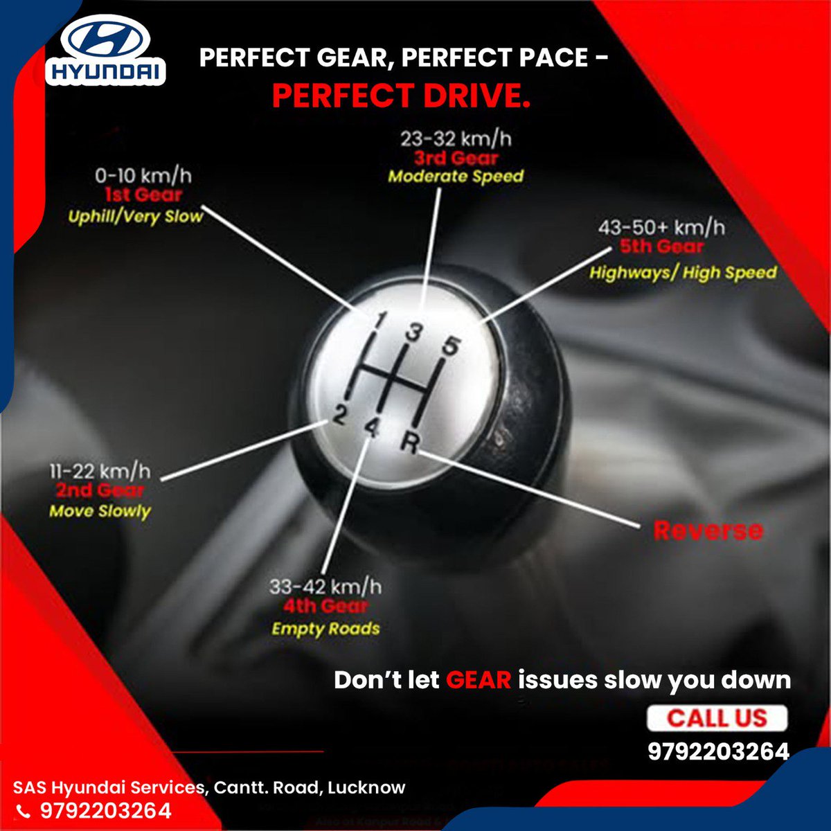 SasRoad's tweet image. 𝐁𝐚𝐝 gear habits = 𝗰𝗼𝘀𝘁𝗹𝘆 repairs.
𝐆𝐨𝐨𝐝 gear habits = 𝐥𝐨𝐧𝐠𝐞𝐫 car life.
𝐃𝐨𝐧’𝐭 𝐰𝐚𝐢𝐭 —call us now on 97922 03264 for Hyundai’s trusted Gear Service.
Your drive deserves perfection.

#HyundaiService #HyundaiWorkshop #CarService #GearService #CarHealth