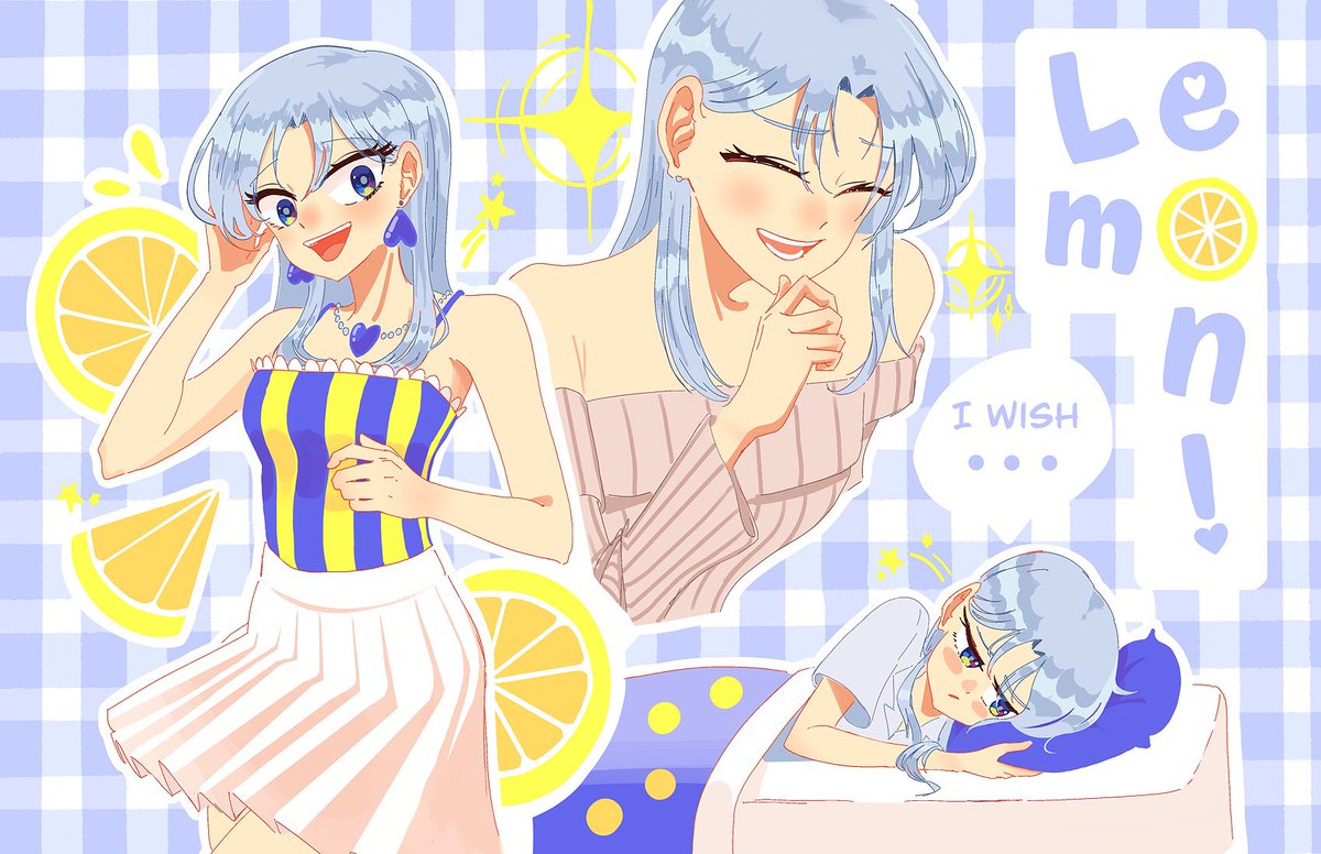 antbydesign's tweet photo. Hope You're Happy Lemon 💛💙 fanart! I love Lemon's outfits so much so I made one for her!

#hopeyourehappylemon https://t.co/RxSvfseiX7