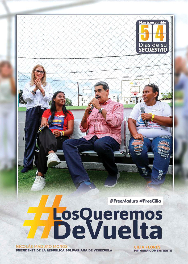 #LosQueremosDeVuelta #BringThemBack #FreeMaduro #FreeCilia 👉🏾✌🏾