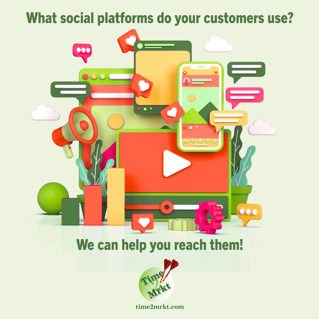 time2mrkt's tweet photo. 🌟 What social platforms do your customers use? We can help you reach them! Discover how to enhance your online presence and connect with your audience effectively. Visit us at https://t.co/yq1px1tmK4 to get started!

#SocialMediaMarketing  #DigitalMarketing #SocialMedia https://t.co/DzKd2uRc8p
