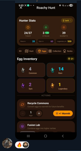 ⏳ LEGENDARY EGG HUNTER UPDATE ⏳

3rd spot — claimed.
4th spot — claimed.
That leaves ONE FINAL SLOT before the Legendary Egg Hunter Challenge closes for good.

One more hunter.
One more legendary capture.
One more name locked into Roachy history.

500,000 $ROACHY on the line