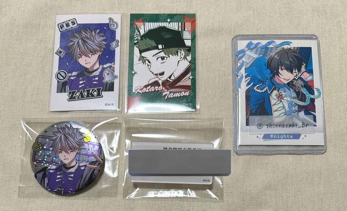 交換】ファントムバスターズ ファンバス ミニフォトカード 缶バッジ 譲